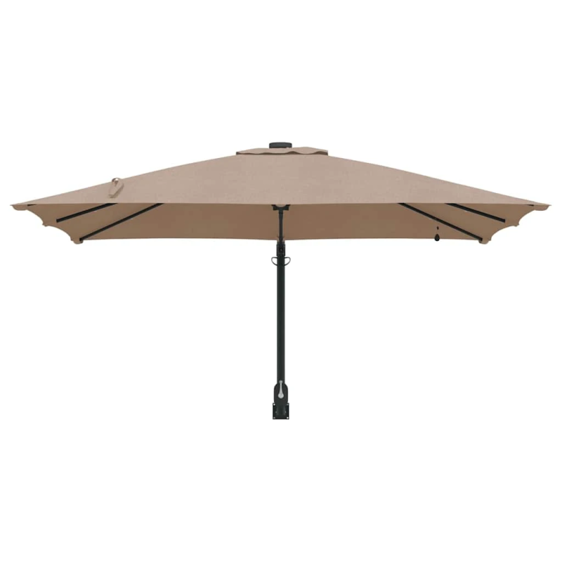 vidaXL Dārza parasols Pelēkbrūna 248,5 x 247,5 x 160 cm