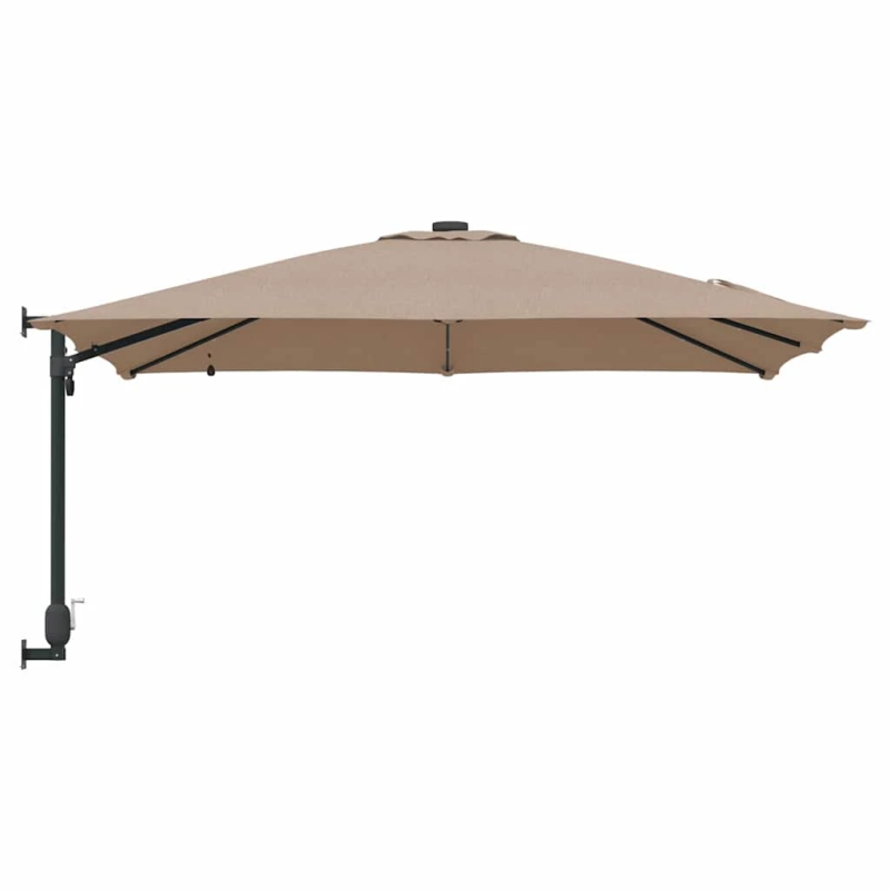 vidaXL Dārza parasols Pelēkbrūna 248,5 x 247,5 x 160 cm