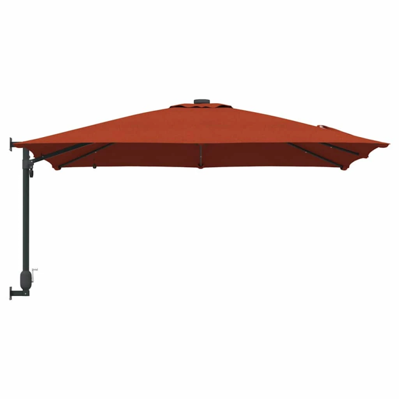 vidaXL Dārza parasols Sarkanbrūns 248,5 x 247,5 x 160 cm