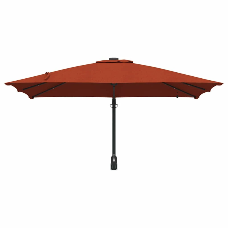 vidaXL Dārza parasols Sarkanbrūns 248,5 x 247,5 x 160 cm