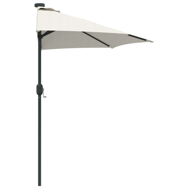 vidaXL Dārza parasols Smilšu 294 x 150 x 223 cm audums