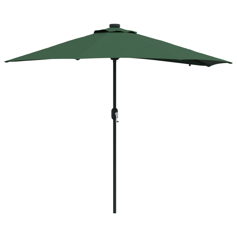 vidaXL Dārza parasols Zaļa 294 x 150 x 223 cm audums