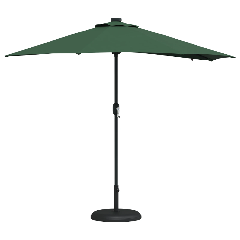 vidaXL Dārza parasols Zaļa 294 x 150 x 223 cm audums