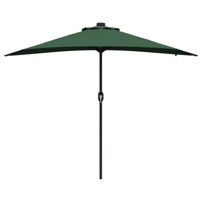 vidaXL Dārza parasols Zaļa 294 x 150 x 223 cm audums