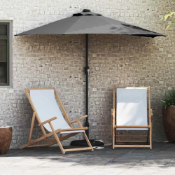 vidaXL Dārza parasols Antracīts 294 x 150 x 223 cm audums