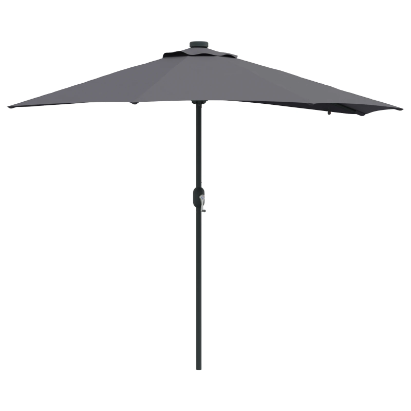 vidaXL Dārza parasols Antracīts 294 x 150 x 223 cm audums