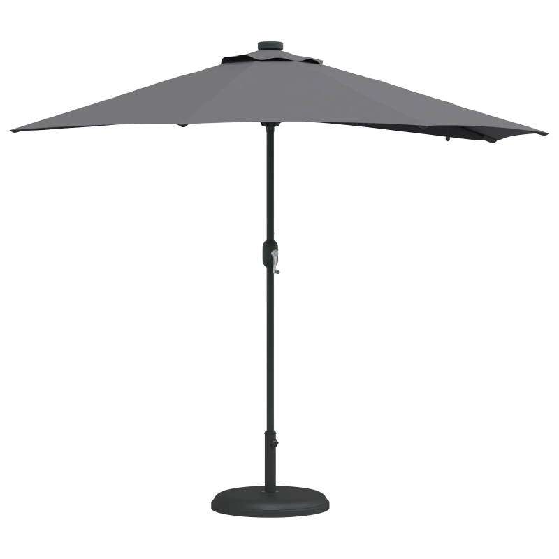 vidaXL Dārza parasols Antracīts 294 x 150 x 223 cm audums