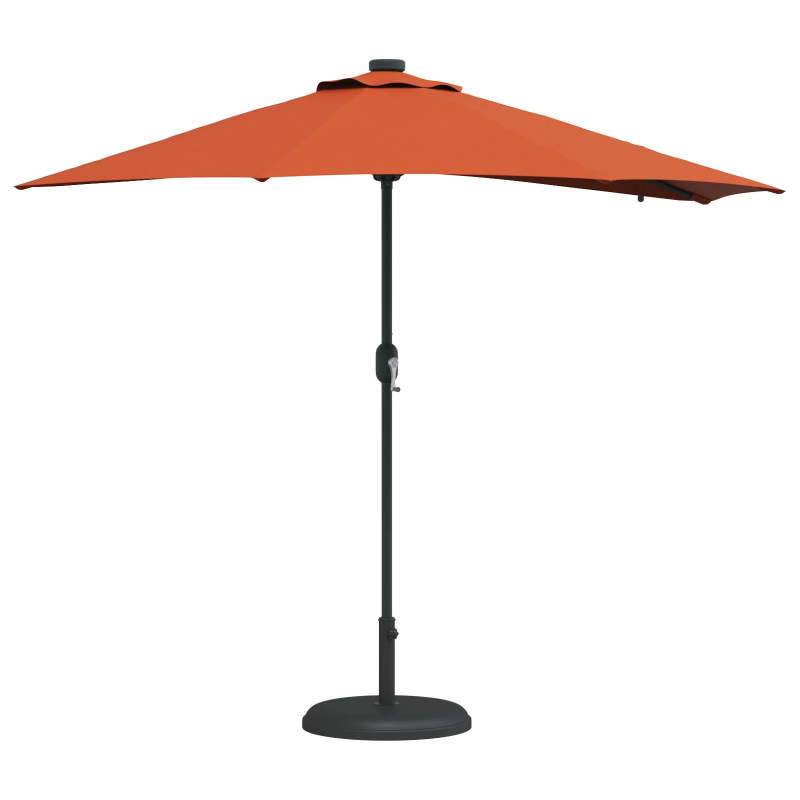 vidaXL Dārza parasols Sarkanbrūns 294 x 150 x 223 cm audums