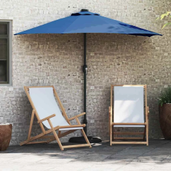 vidaXL Dārza parasols Zila 294 x 150 x 223 cm audums