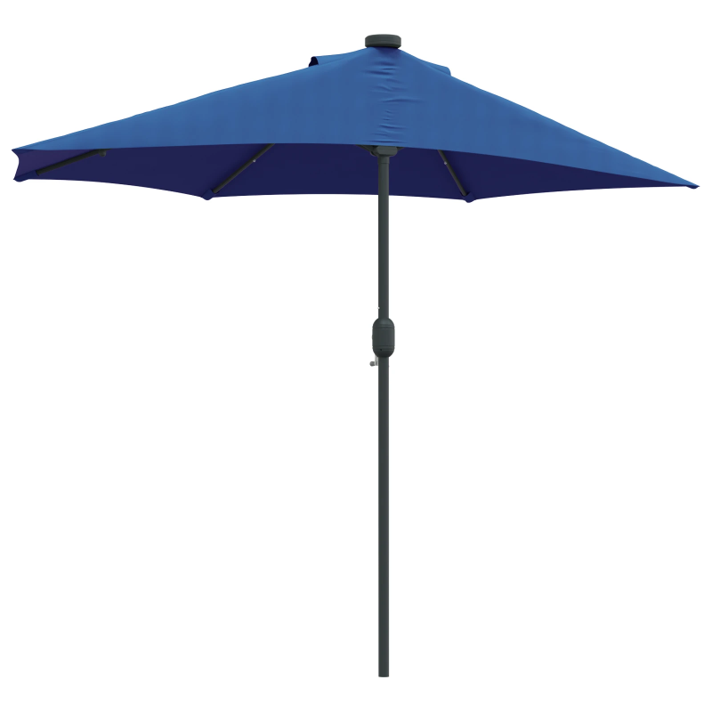 vidaXL Dārza parasols Zila 294 x 150 x 223 cm audums
