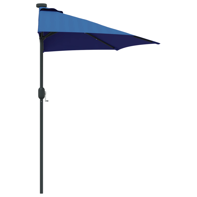 vidaXL Dārza parasols Zila 294 x 150 x 223 cm audums