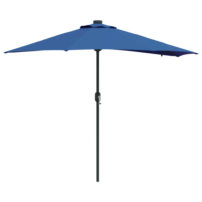vidaXL Dārza parasols Zila 294 x 150 x 223 cm audums