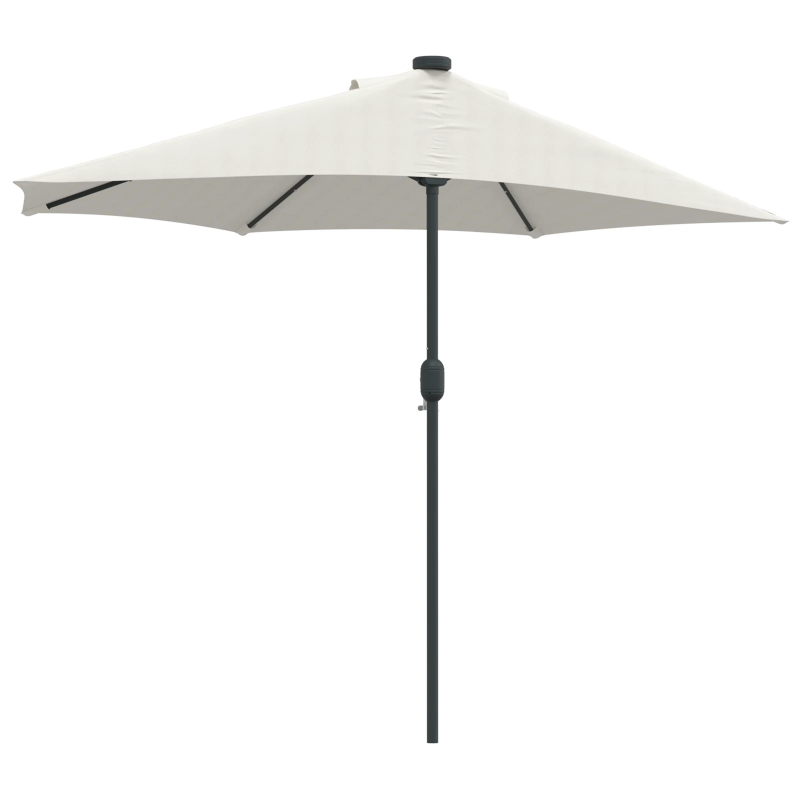 vidaXL Dārza parasols Smilšu 294 x 150 x 224 cm Poliesters un tērauds