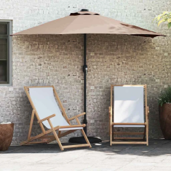vidaXL Dārza parasols Pelēkbrūna 294 x 150 x 224 cm