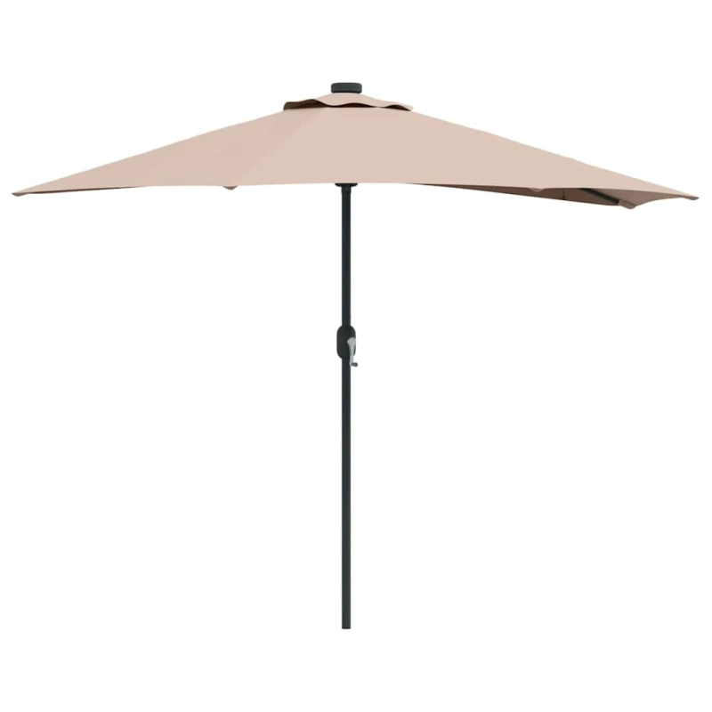 vidaXL Dārza parasols Pelēkbrūna 294 x 150 x 224 cm