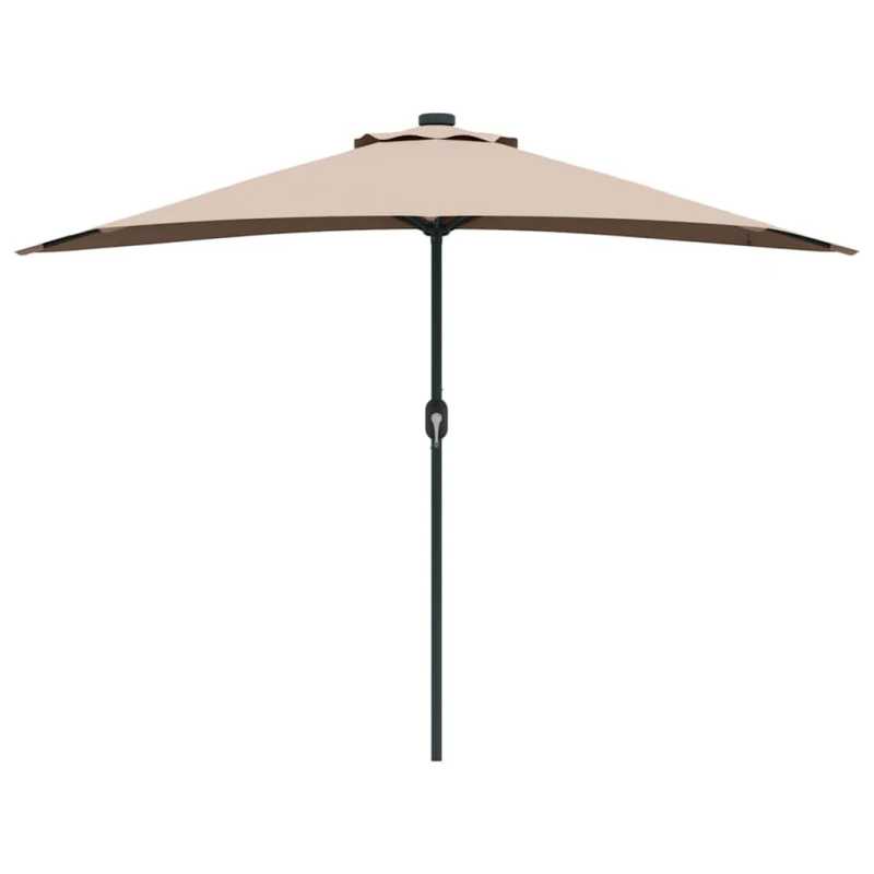 vidaXL Dārza parasols Pelēkbrūna 294 x 150 x 224 cm