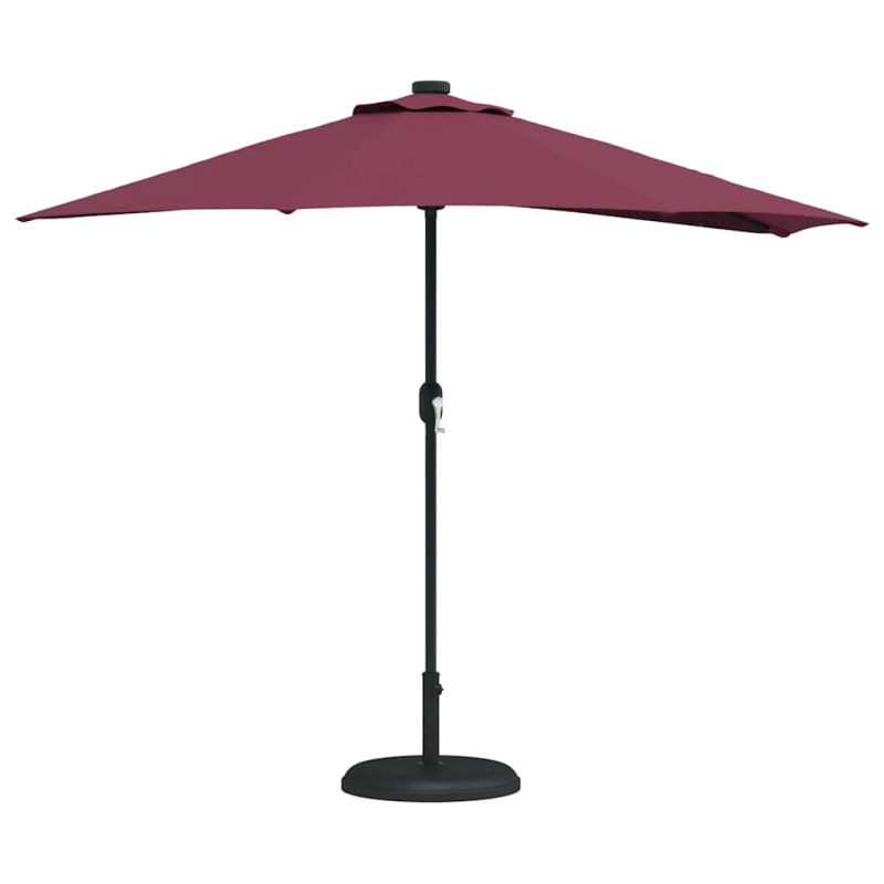 vidaXL Dārza parasols Bordo sarkans 294 x 150 x 224 cm