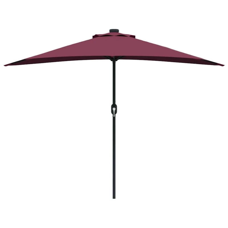 vidaXL Dārza parasols Bordo sarkans 294 x 150 x 224 cm