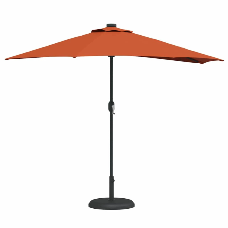 vidaXL Dārza parasols Sarkanbrūns 294 x 150 x 224 cm