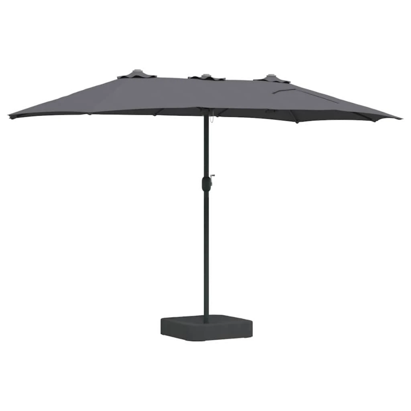 vidaXL Dārza parasols Antracīts 385 x 209 x 244 cm