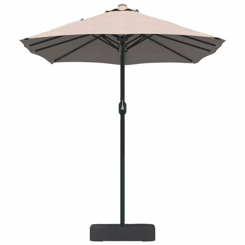 vidaXL Dārza parasols Pelēkbrūna 385 x 209 x 244 cm