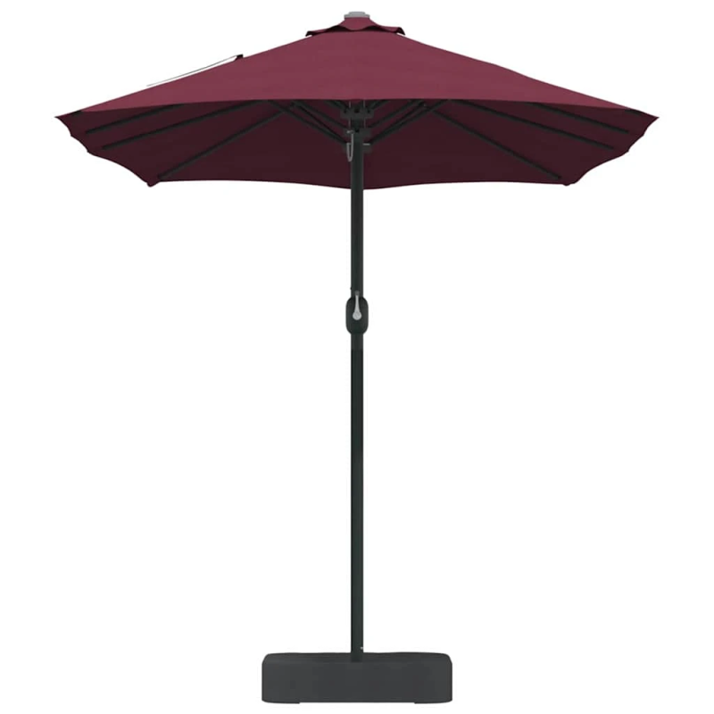 vidaXL Dārza parasols Bordo sarkans 385 x 209 x 244 cm