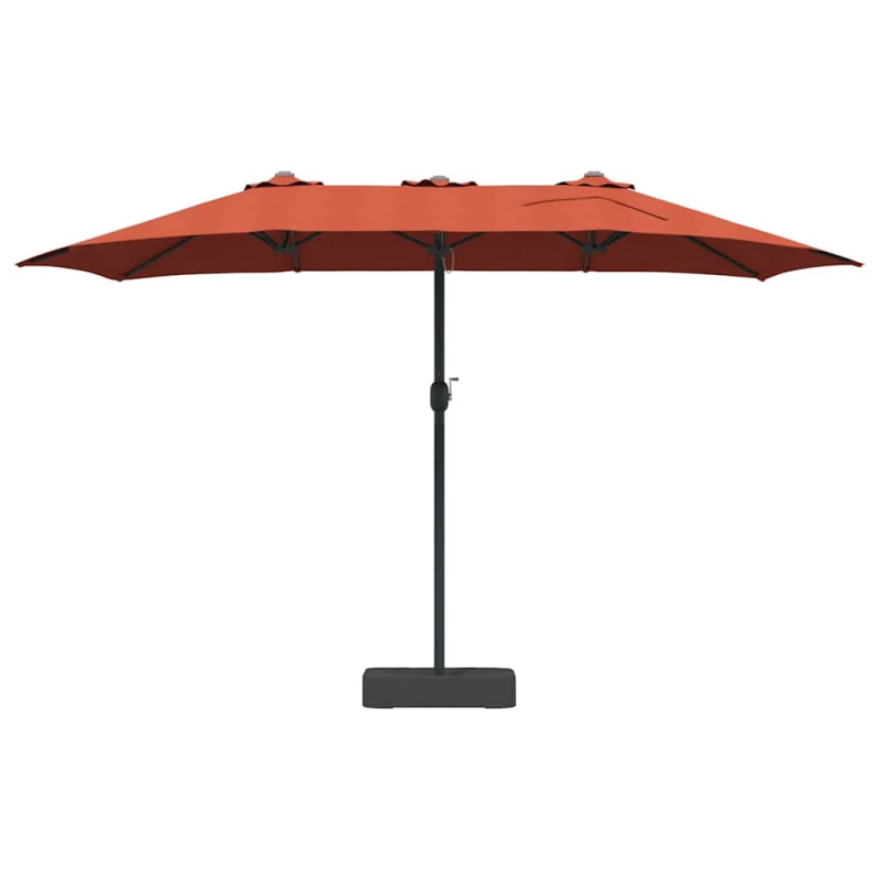 vidaXL Dārza parasols Sarkanbrūns 385 x 209 x 244 cm