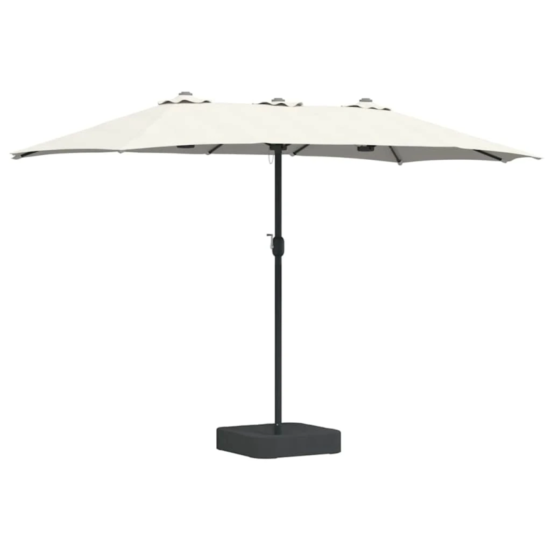 vidaXL Dārza parasols Smilšains un Antracīts 385 x 209 x 244 cm