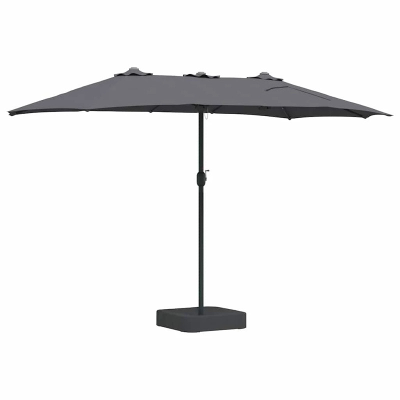 vidaXL Dārza parasols Antracīts 385 x 209 x 244 cm Poliesters