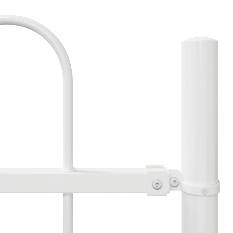 vidaXL Dārza žogs 2 pcs Balts 3,4 x 1 m Pulverkrāsots tērauds