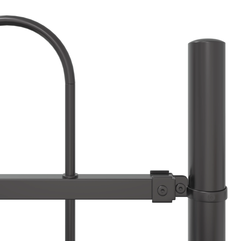 vidaXL Dārza žogs 8 pcs Pelēka 13,6 x 1 m Pulverkrāsots tērauds