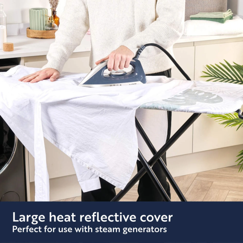 Beldray LA031251PALM1FEU7 Supreme Comfort Ironing Board - Palm Print 122X 45 CM