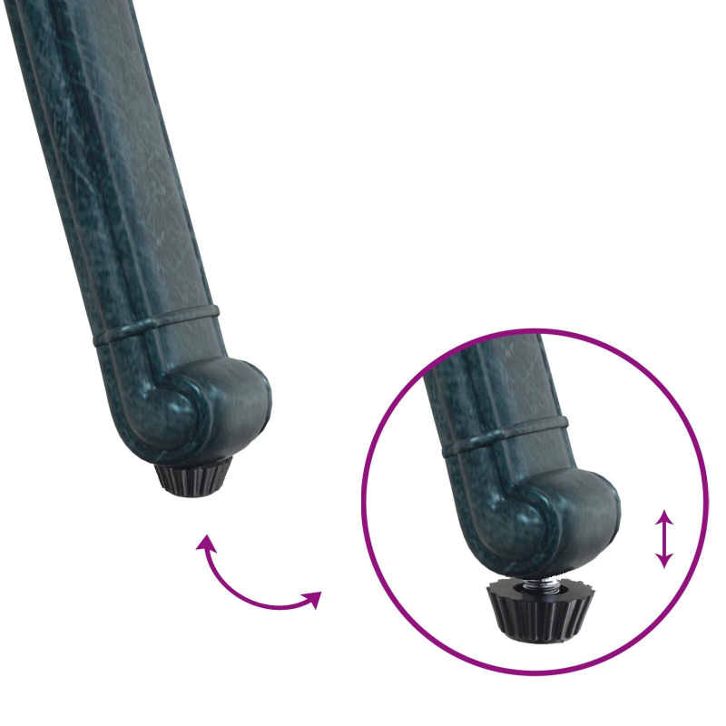 vidaXL Dārza krēsls 2 pcs Zaļa 56 x 55 x 92.5cm Alumīnijs