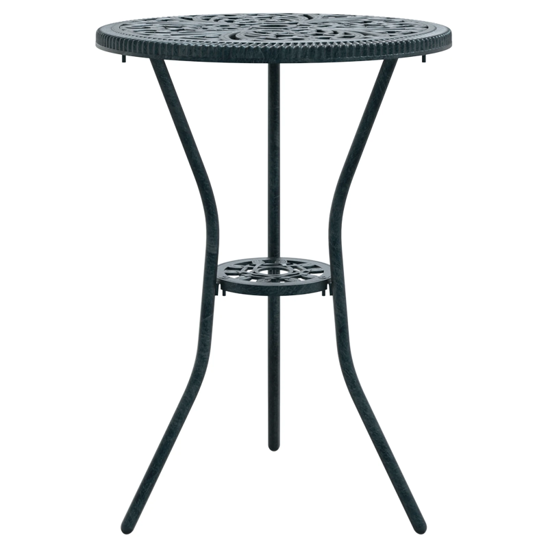 vidaXL Dārza bistro komplekts 3 pcs Zaļa Alumīnijs