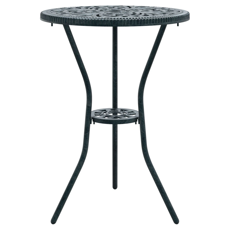 vidaXL Dārza bistro komplekts 3 pcs Zaļa Alumīnijs