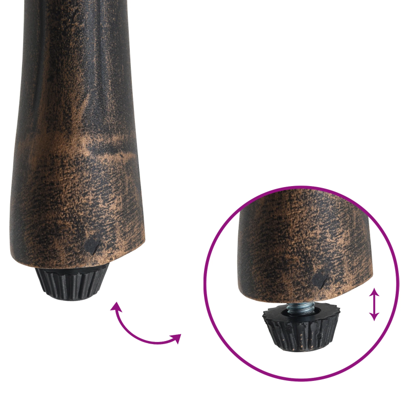 vidaXL Dārza krēsls 2 pcs Bronzas krāsa 39 x 40 x 87cm Alumīnijs