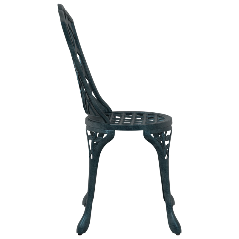 vidaXL Dārza krēsls 2 pcs Zaļa 39 x 40 x 87cm Alumīnijs