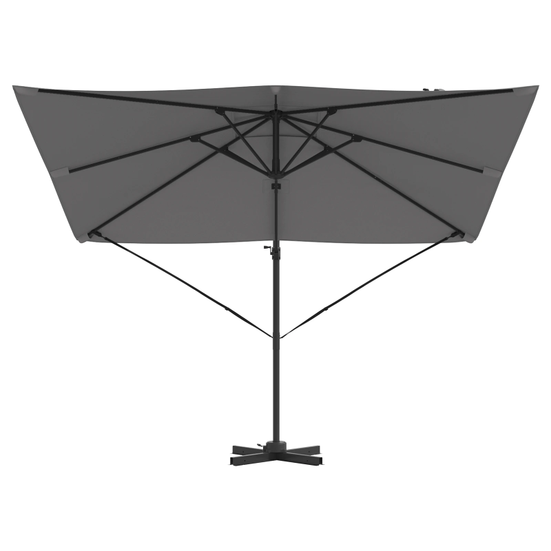 vidaXL Roma Parasol Antracīts 286 x 284 x 265 cm