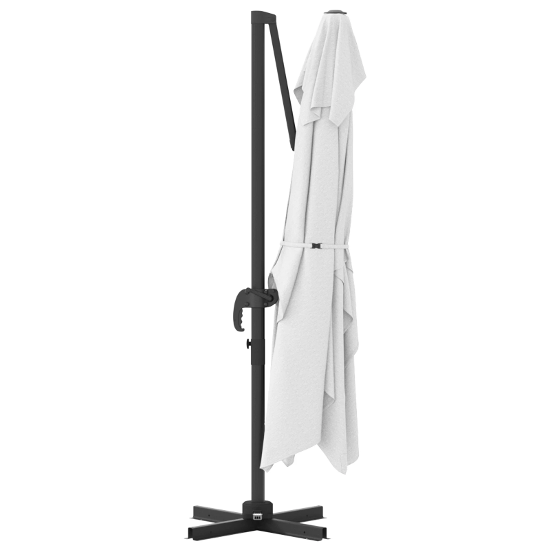 vidaXL Saulessargs Smilšu 351 x 250 x 260 cm Poliesters un alumīnijs