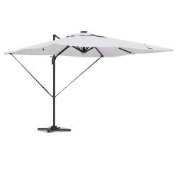 vidaXL Roma Parasol Bēša 286 x 284 x 270 cm Alumīnijs un poliesters