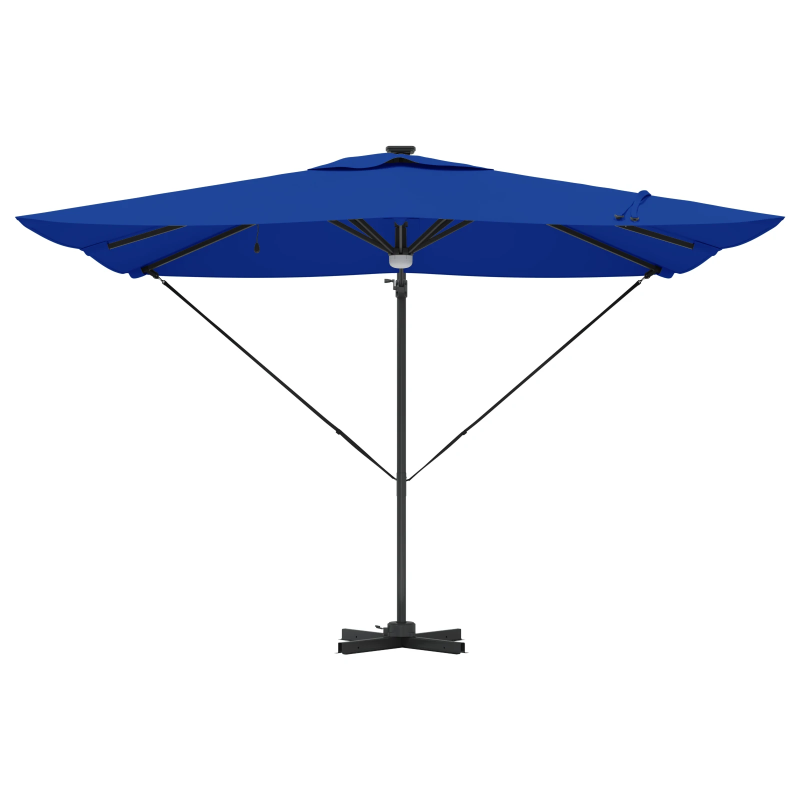 vidaXL Roma Parasol Zila 286 x 284 x 270 cm Alumīnijs un poliesters
