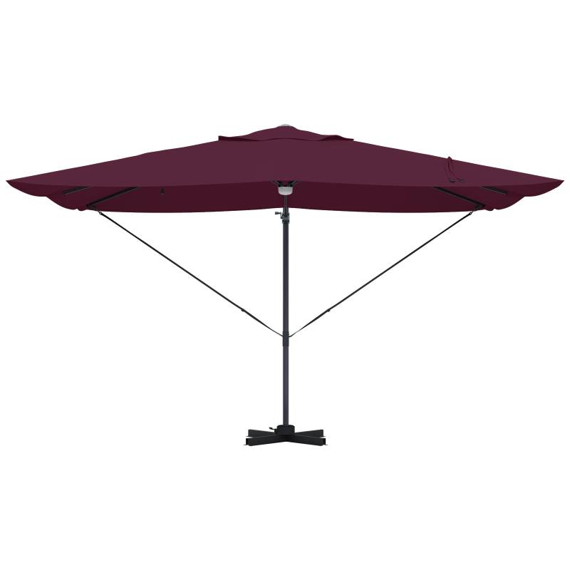 vidaXL Saulessargs Bordo sarkans 351 x 250 x 253 cm