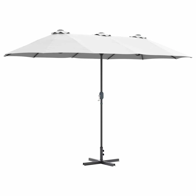 vidaXL Dārza parasols Smilšu 370 x 197 x 239 cm