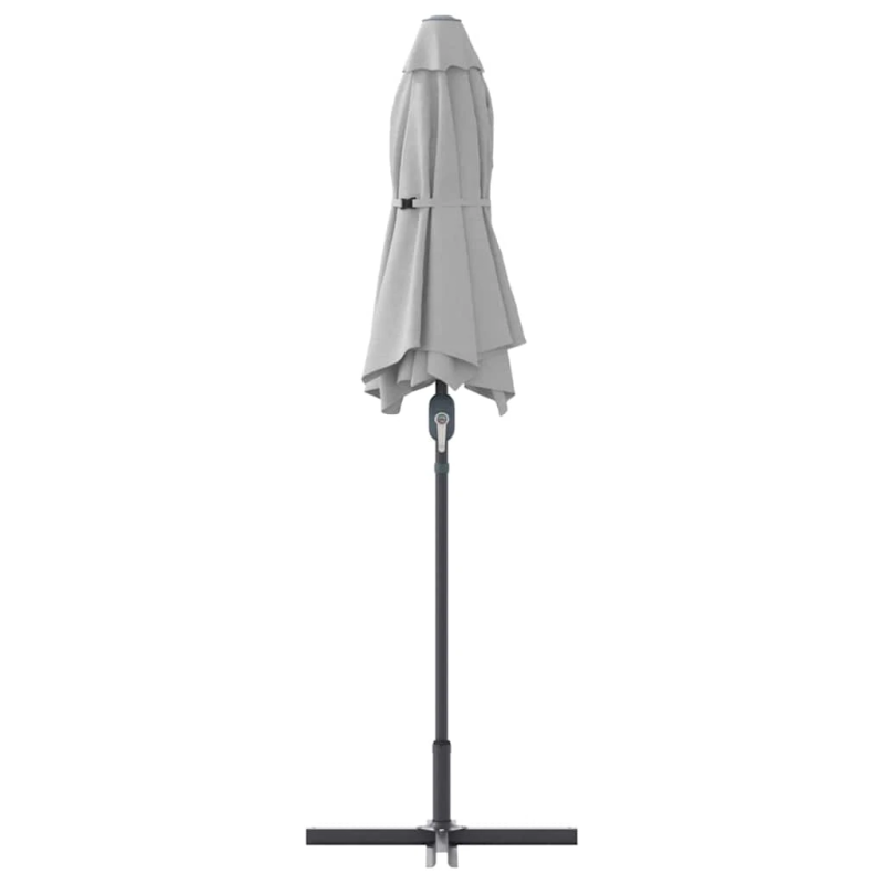 vidaXL Dārza parasols Smilšu 370 x 197 x 239 cm