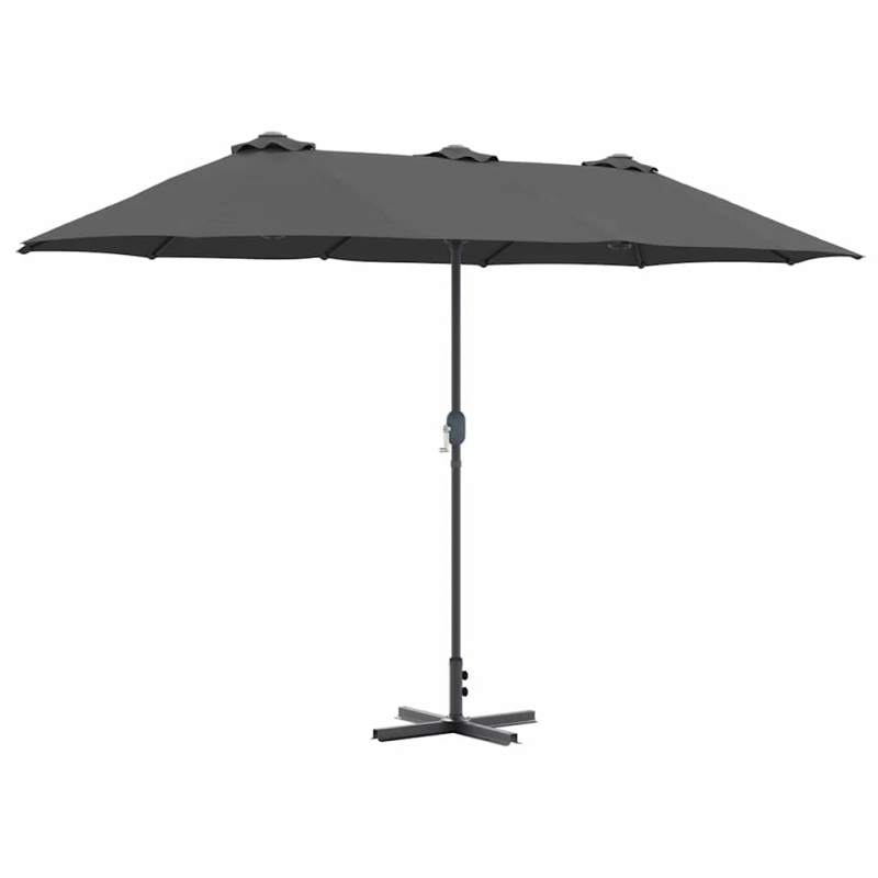 vidaXL Dārza parasols Antracīts 370 x 197 x 239 cm
