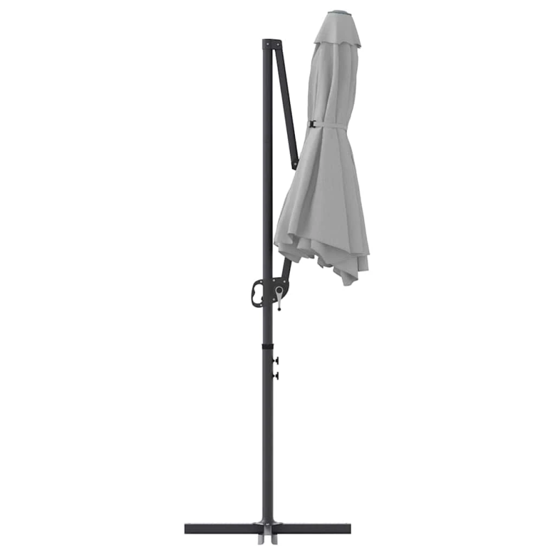 vidaXL Saulessargs Smilšu 372 x 198 x 243 cm Poliesters un alumīnijs