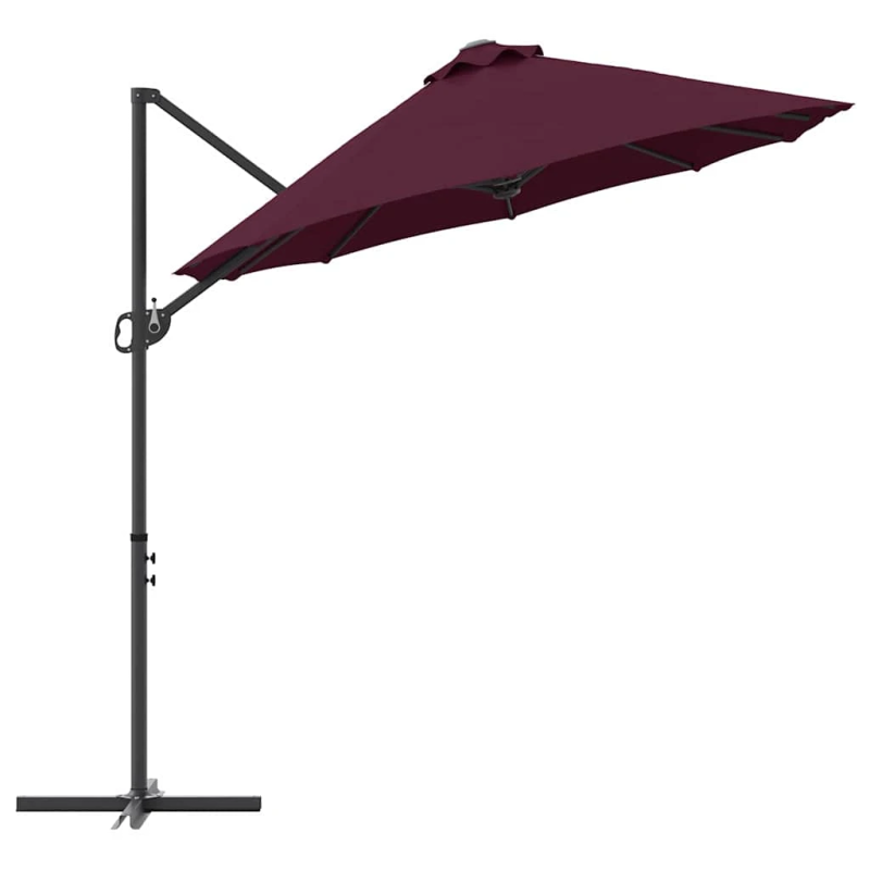 vidaXL Saulessargs Bordo sarkans 372 x 198 x 243 cm