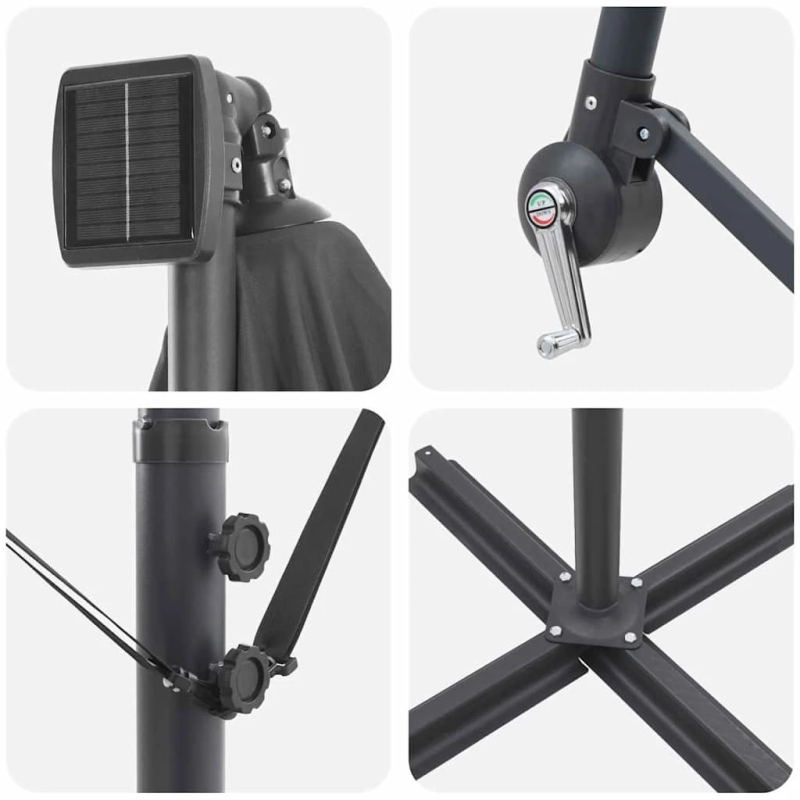 vidaXL Saulessargs Antracīts 294 x 294 x 248 cm