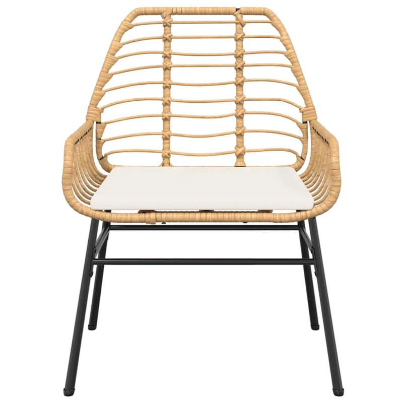 vidaXL 9-daļīgs dārza mēbeļu komplekts, matrači, brūna PE rotangpalma