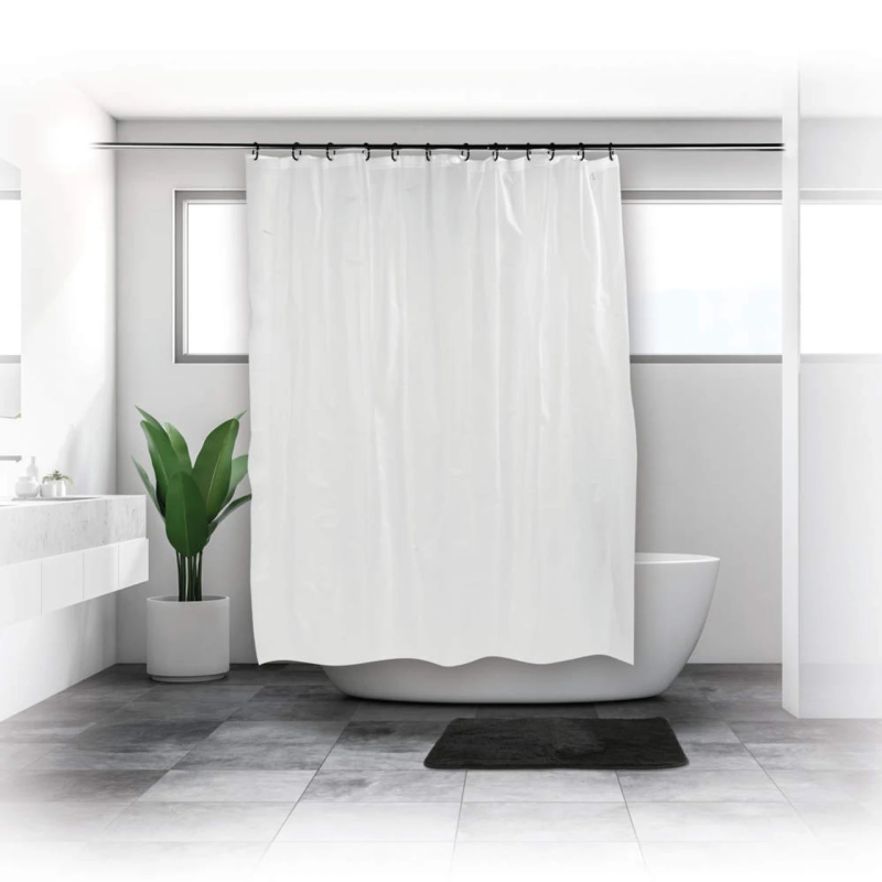 Beldray LA028268PUFFEU7 Antibac Shower Curtain White